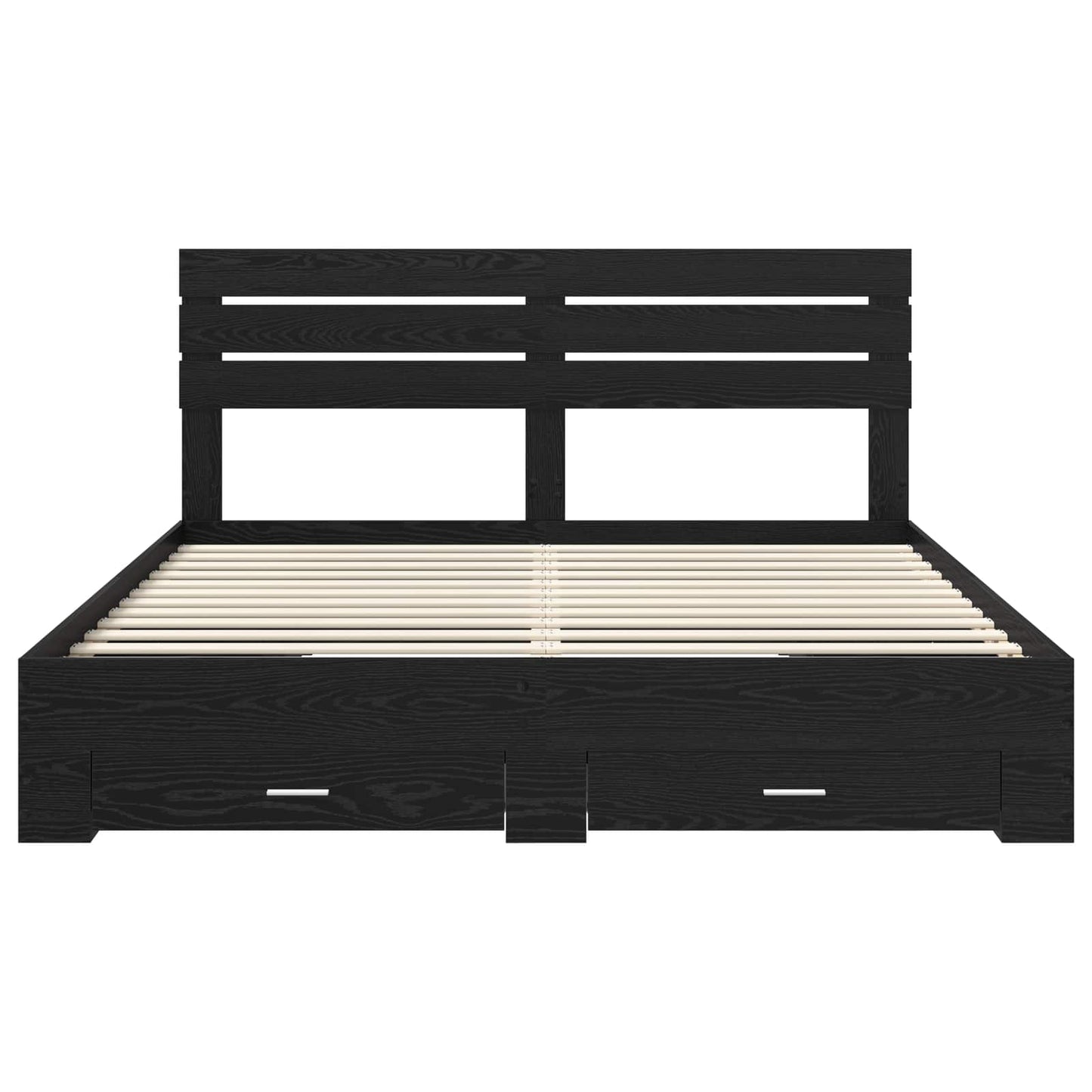 Bed Frame with Drawer with Headboard Manual Engineered Wood