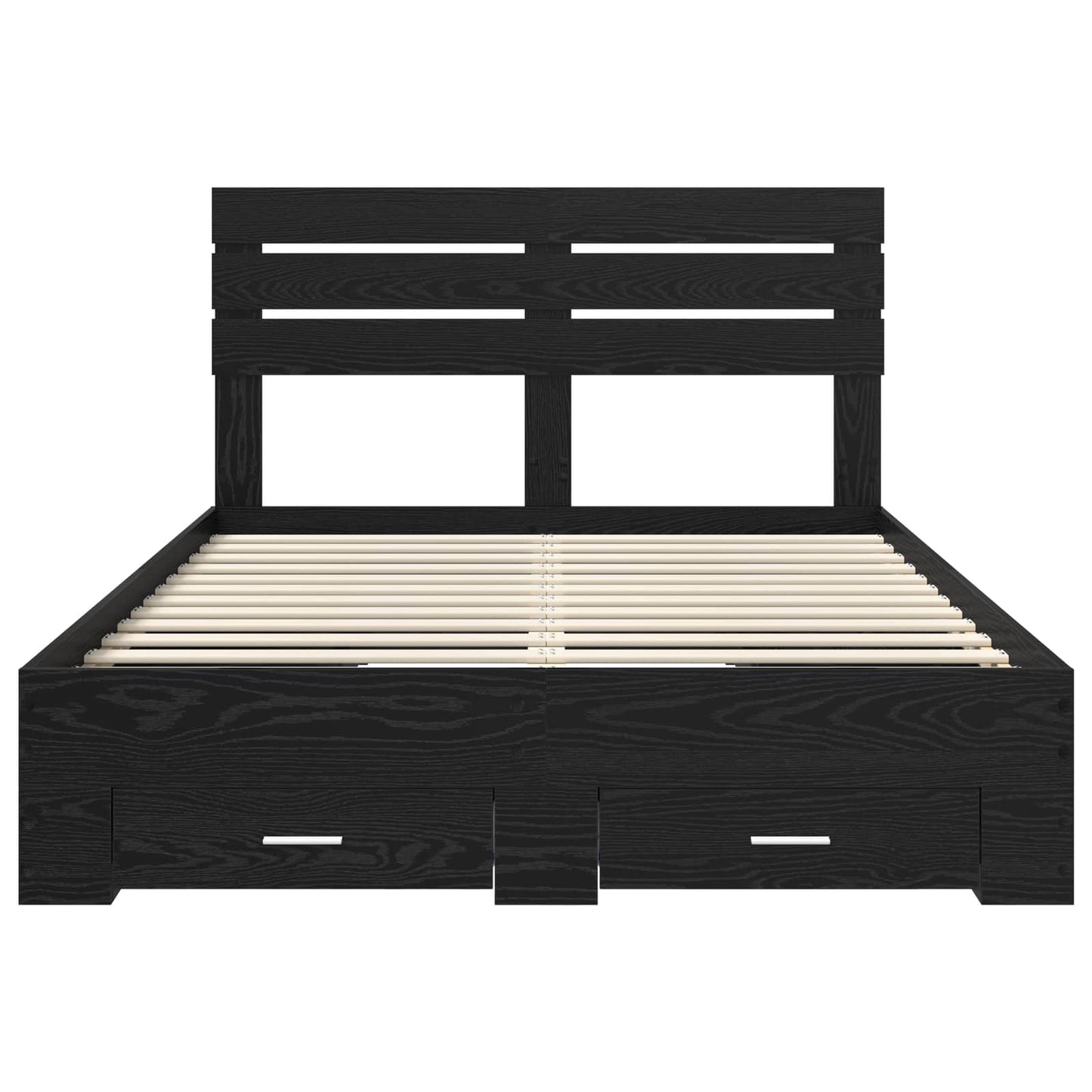Bed Frame with Drawer with Headboard Manual Engineered Wood