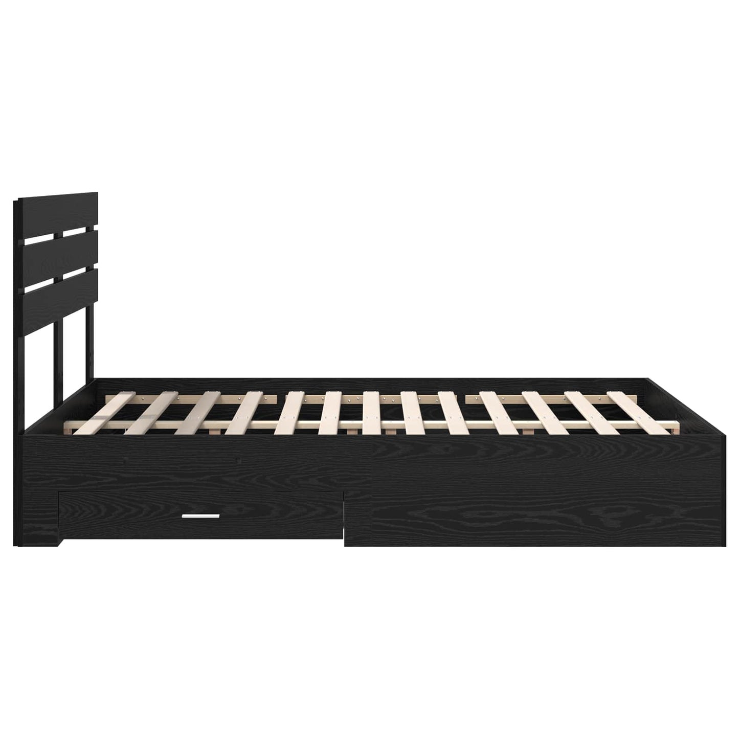 Bed Frame with Drawer with Headboard Manual Engineered Wood