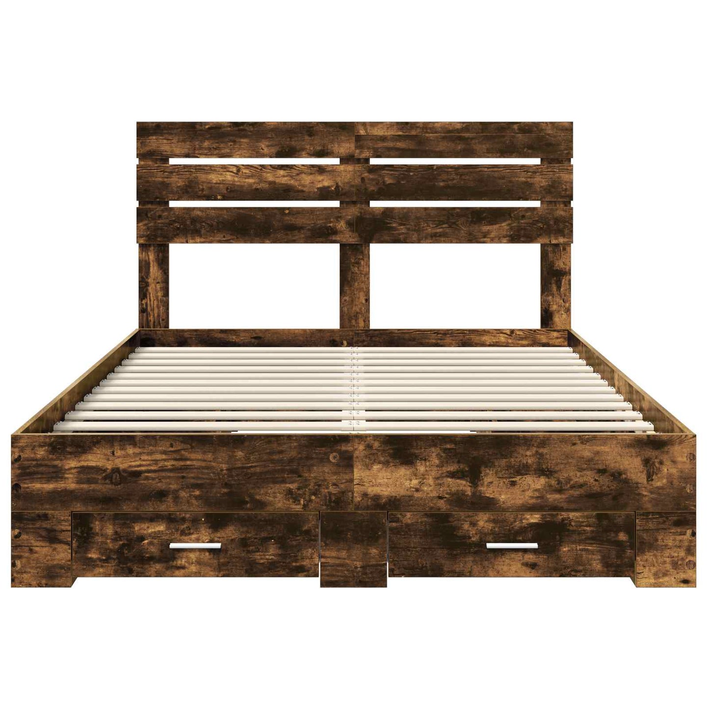 Bed Frame with Drawer with Headboard Manual Engineered Wood