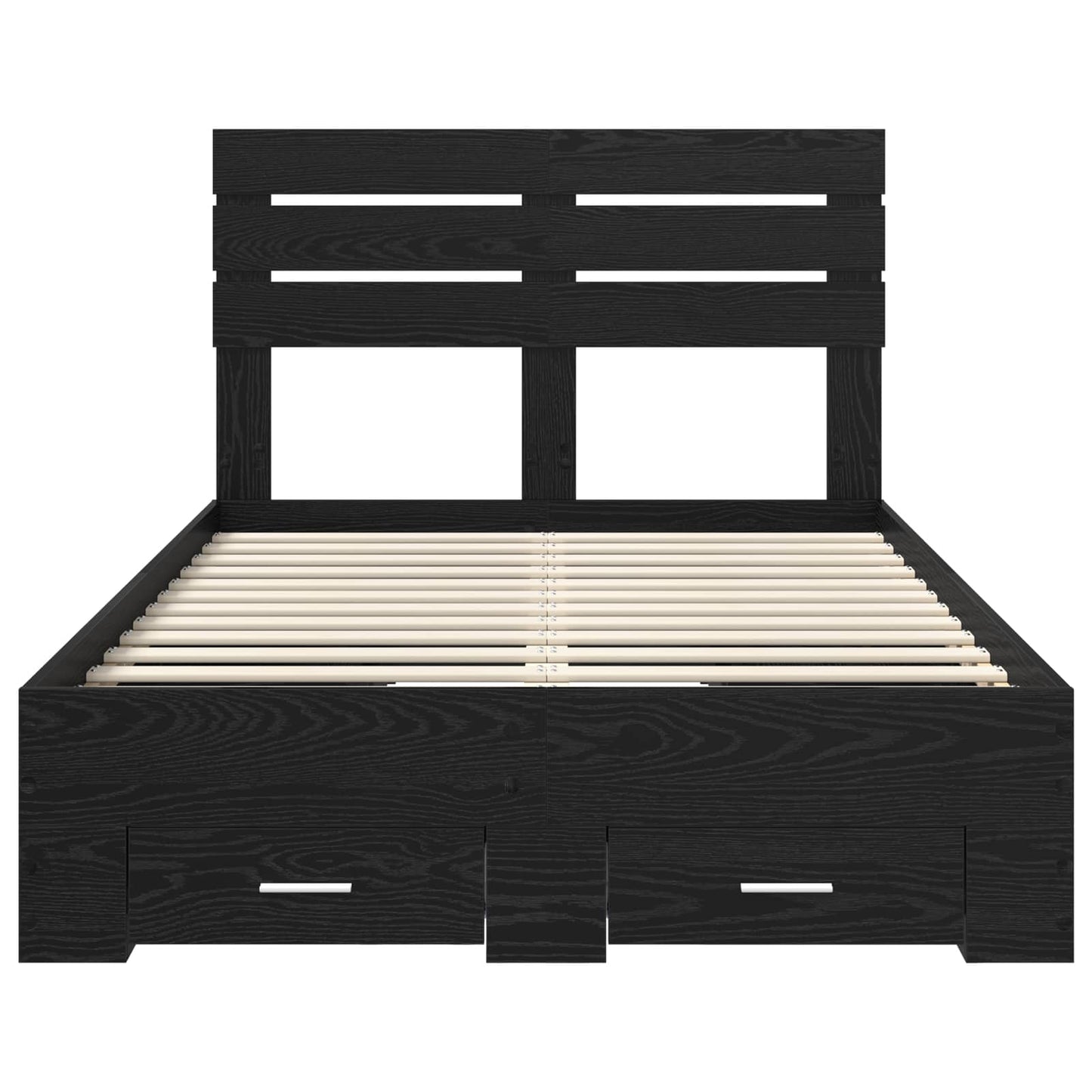 Bed Frame with Drawer with Headboard Manual Engineered Wood