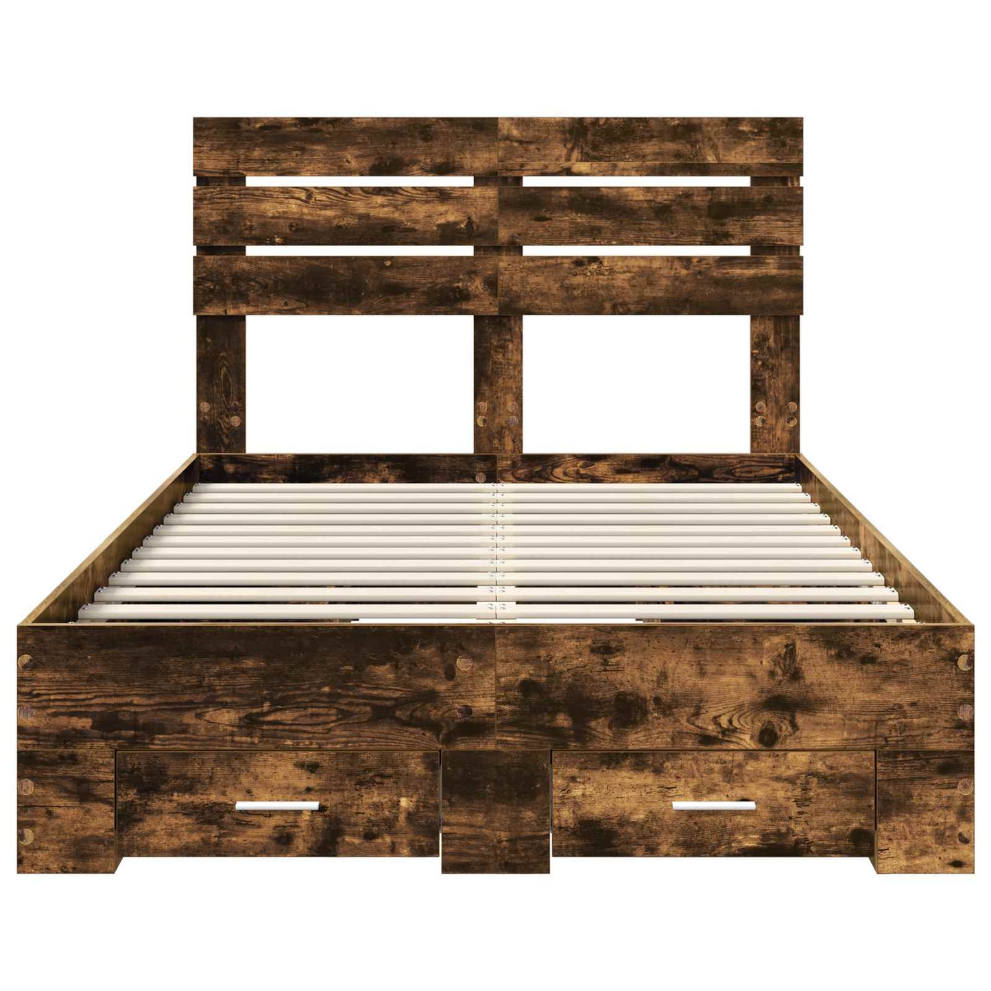 Bed Frame with Drawer with Headboard Manual Engineered Wood