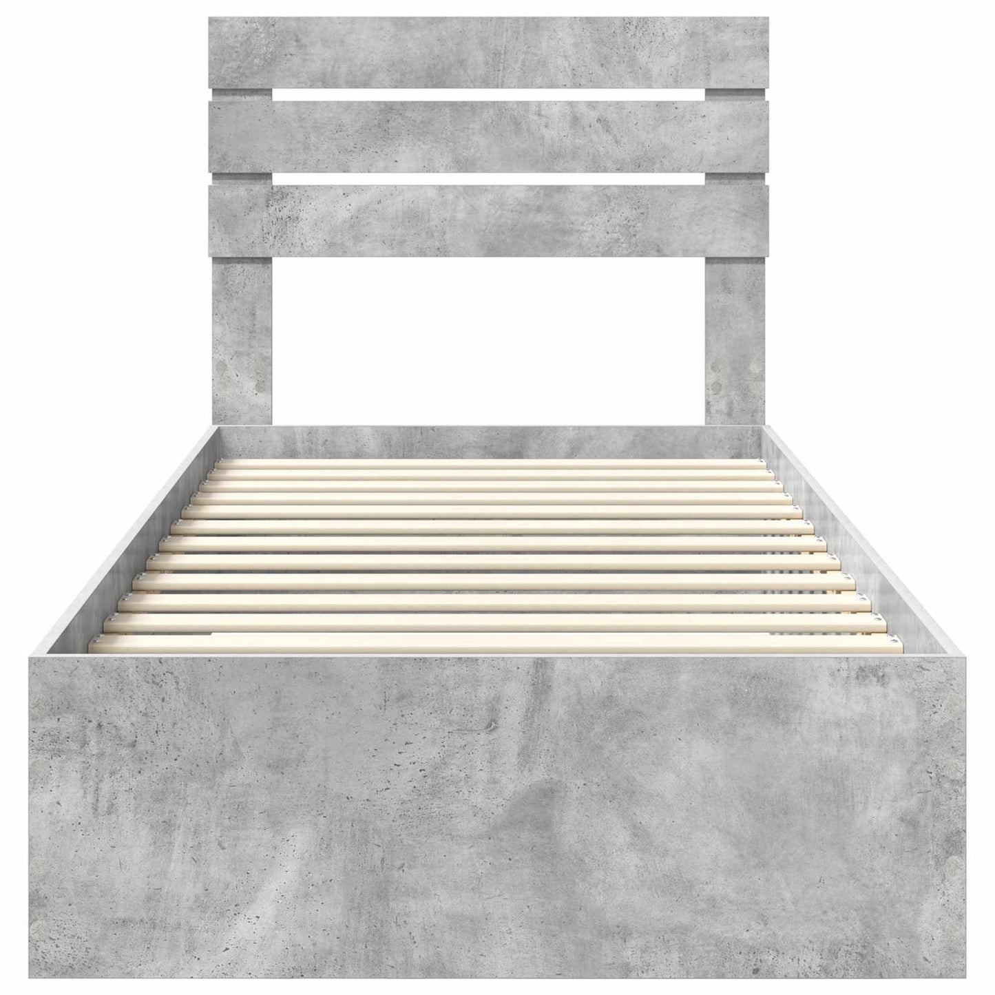 Bed Frame with Drawer with Headboard Manual Engineered Wood