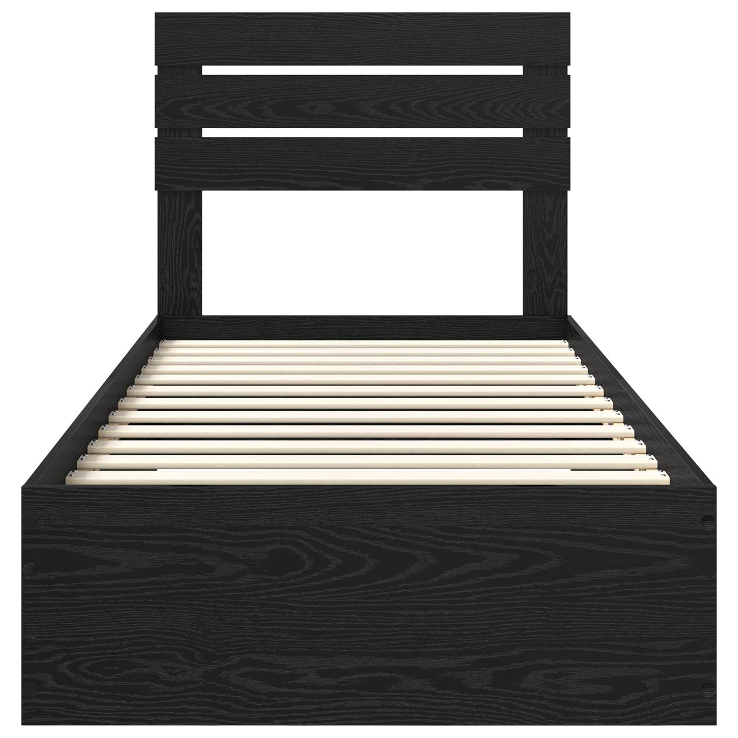 Bed Frame with Drawer with Headboard Manual Engineered Wood