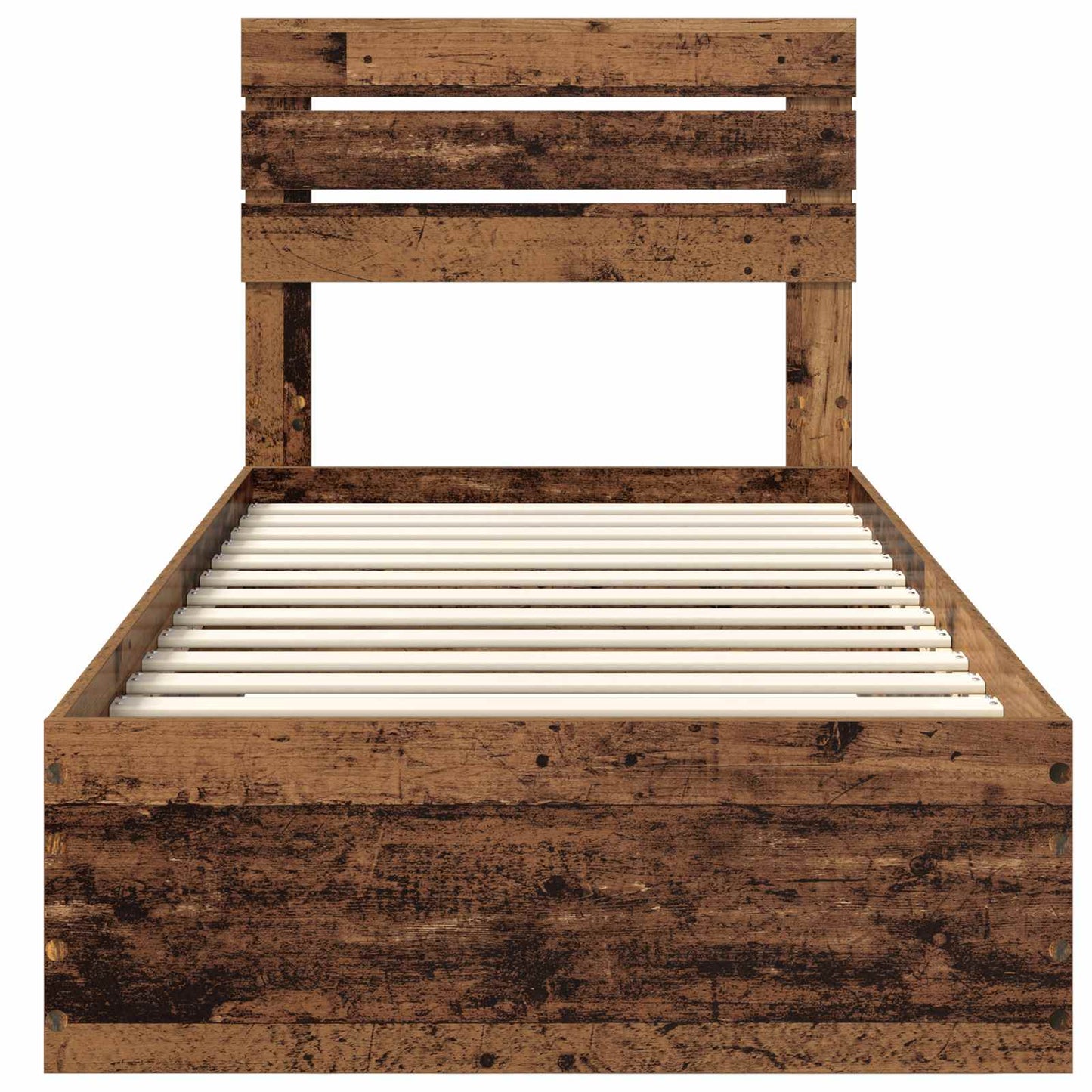 Bed Frame with Drawer with Headboard Manual Engineered Wood