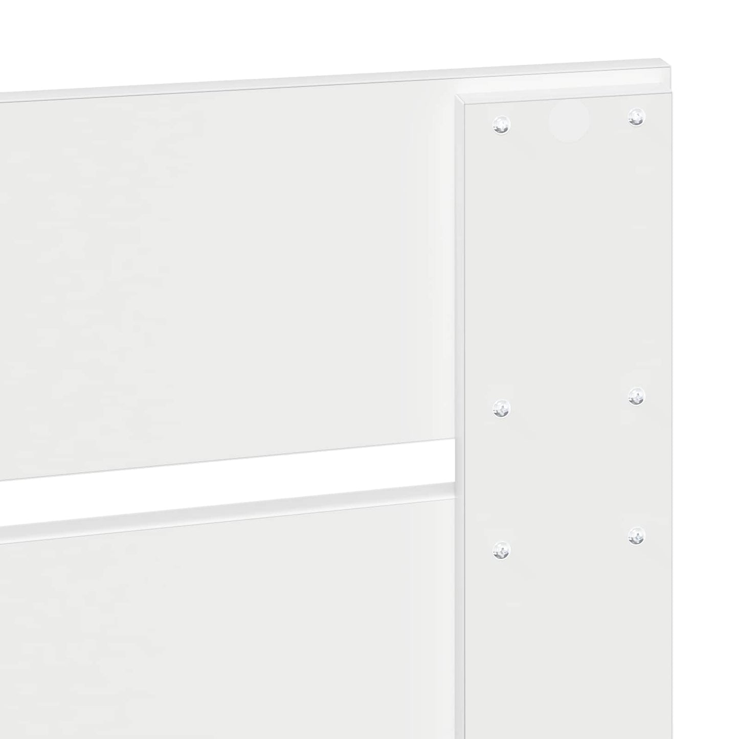 Bed Frame with Headboard White 200 x 200 cm Solid Pine Wood