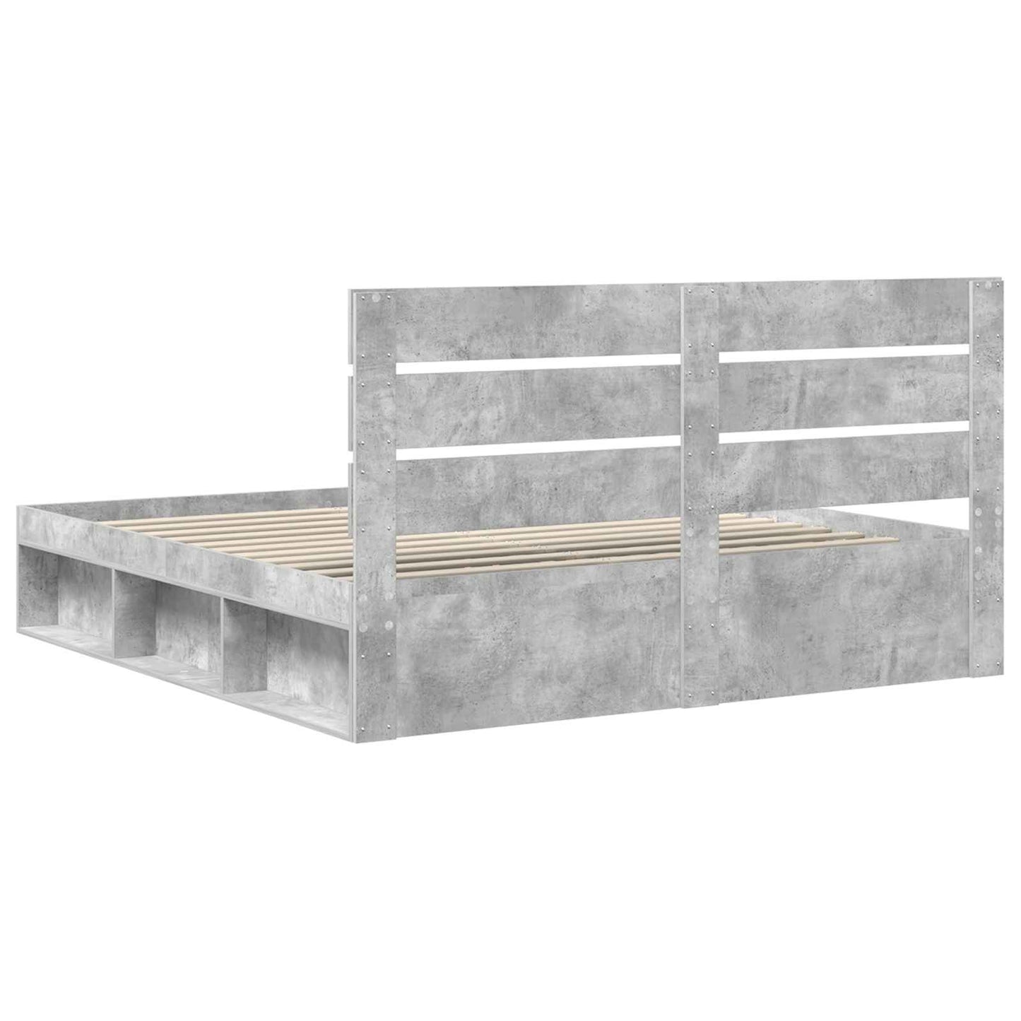 Bed Frame with Headboard Concerte 180 x 200 cm Solid Pine Wood