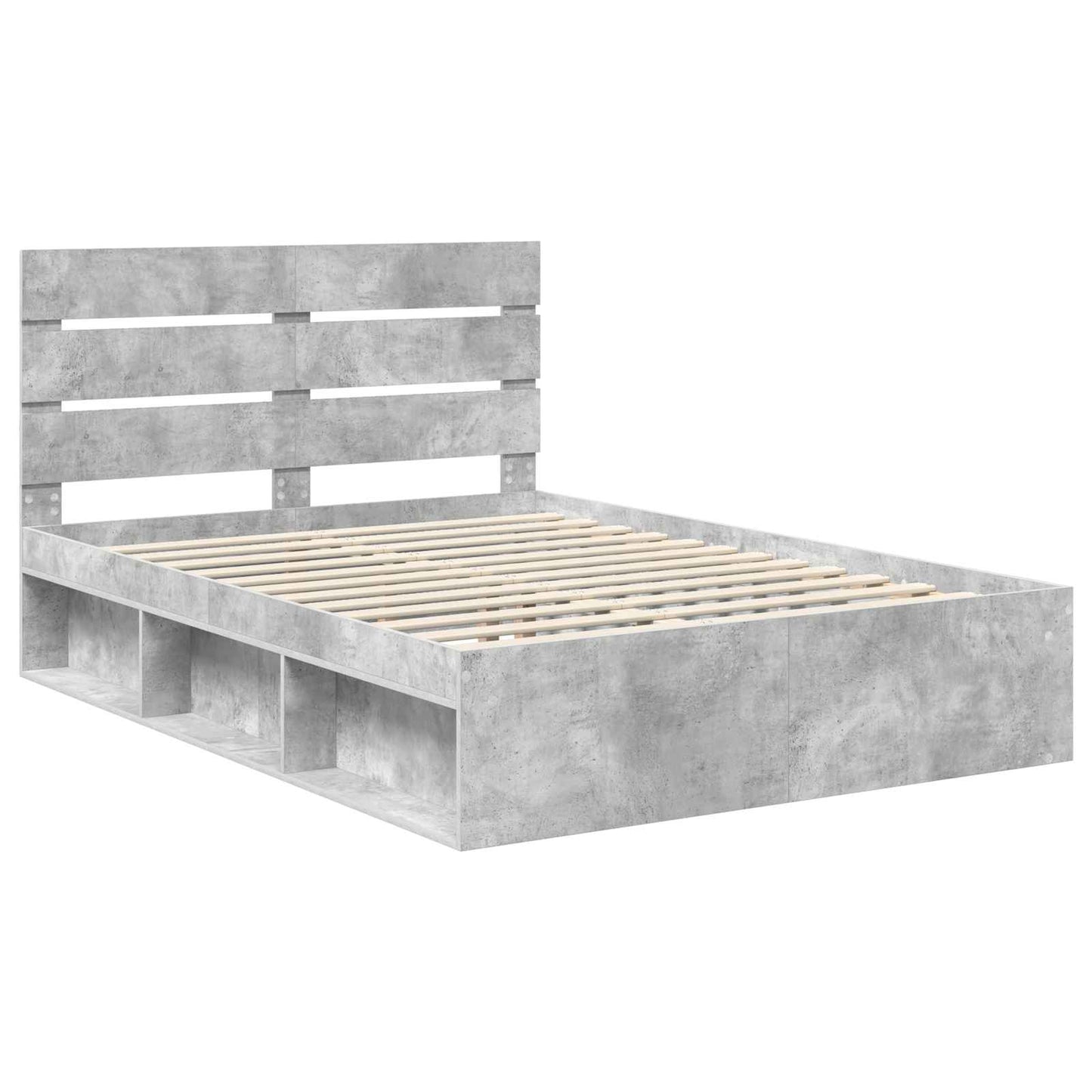 Bed Frame with Headboard Concerte 160 x 200 cm Solid Pine Wood
