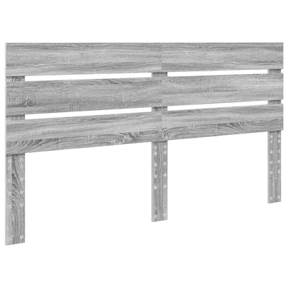 Bed Frame Grey Sonoma 160 x 200 cm Solid Pine Wood