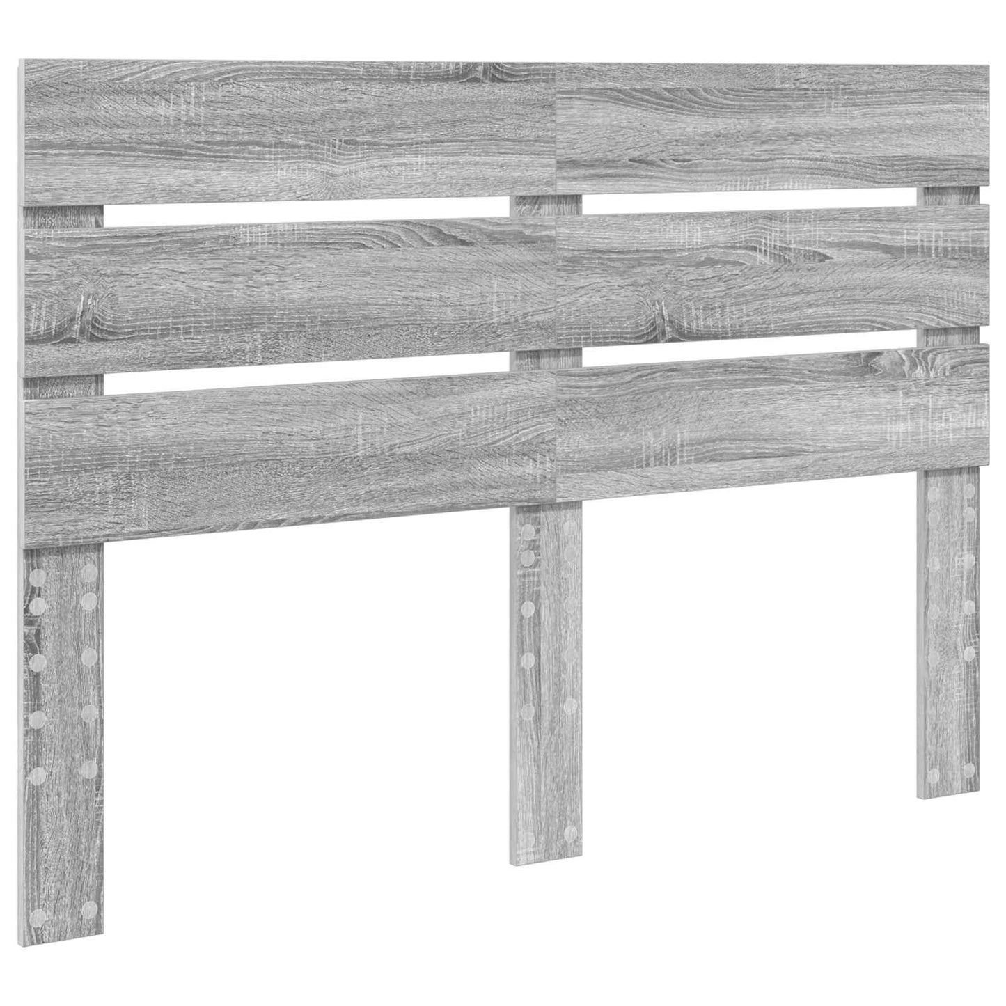 Bed Frame Grey Sonoma 150 x 200 cm Solid Pine Wood