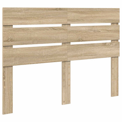 Bed Frame with Headboard Sonoma 140 x 190 cm Solid Pine Wood