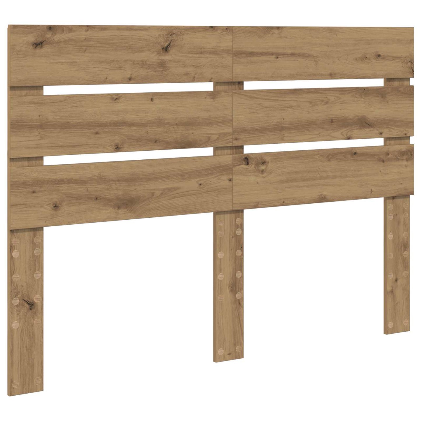 Bed Frame Artisian Oak 140 x 190 cm Solid Pine Wood