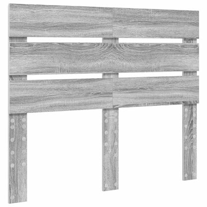 Bed Frame Grey Sonoma 135 x 190 cm Solid Pine Wood