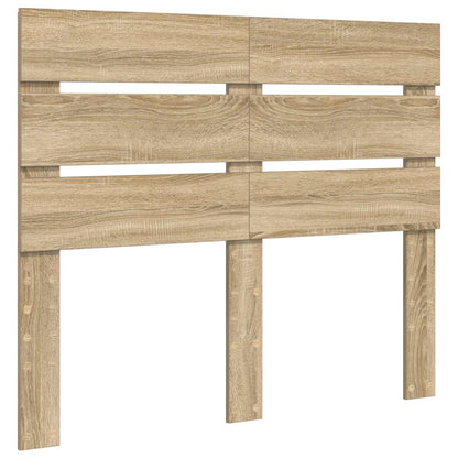 Bed Frame with Headboard Sonoma 120 x 200 cm Solid Pine Wood