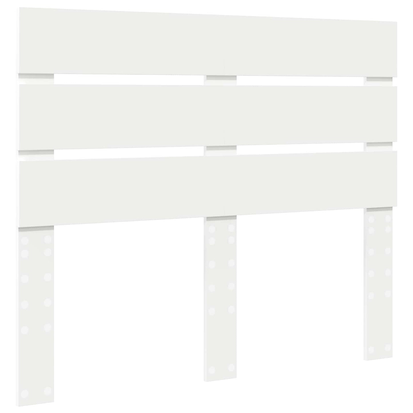 Bed Frame with Headboard White 120 x 190 cm Solid Pine Wood