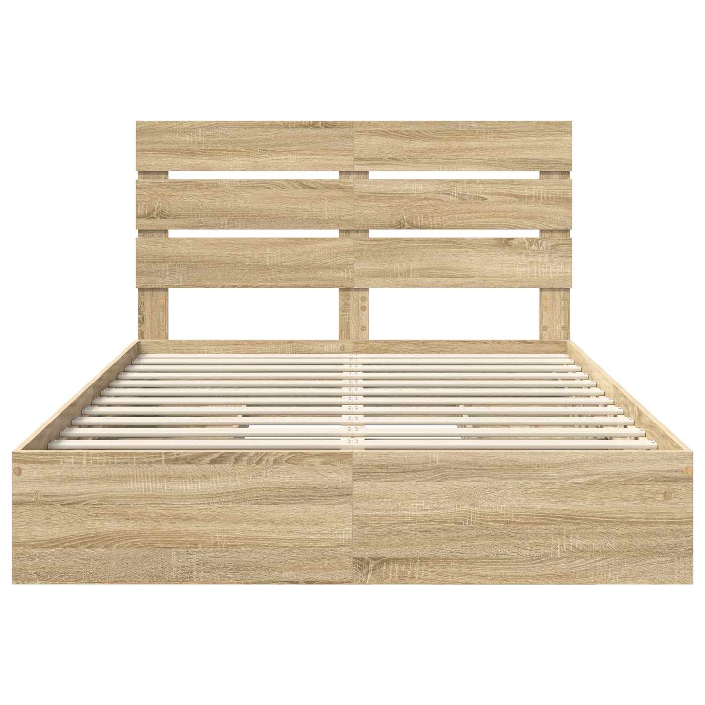 Storage Bed with Drawer Sonoma Oak 160 x 200 cm Engineered Wood
