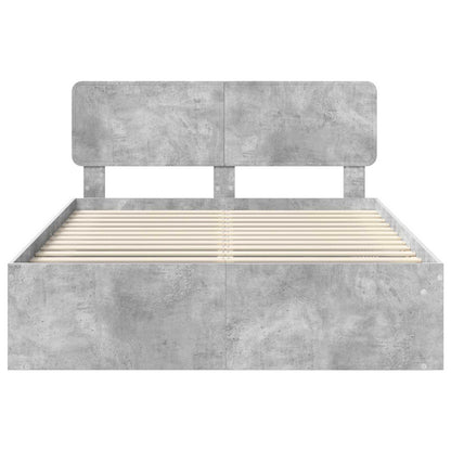 Bed Frame with Headboard Concerte 160 x 200 cm Solid Pine Wood
