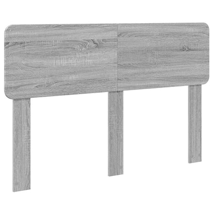 Bed Frame Grey Sonoma 140 x 190 cm Solid Pine Wood