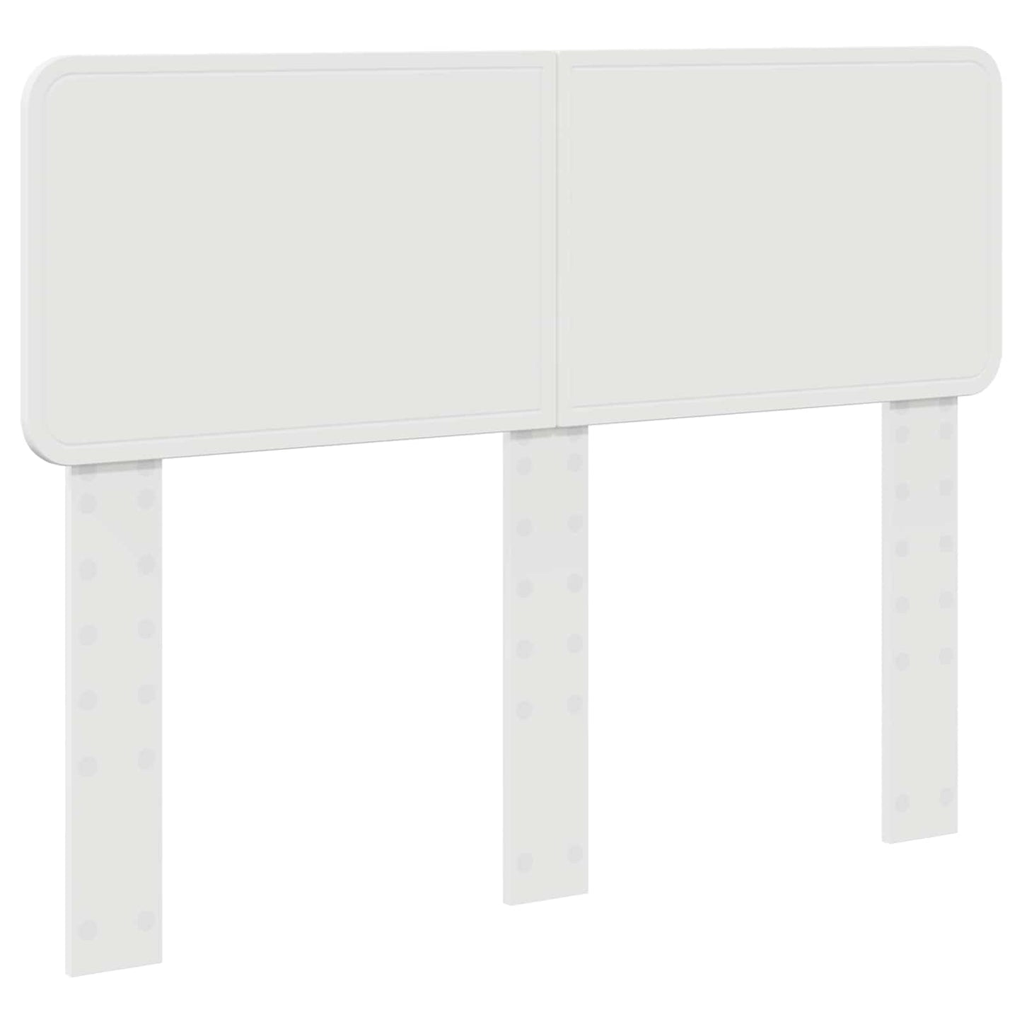 Bed Frame with Headboard White 135 x 190 cm Solid Pine Wood