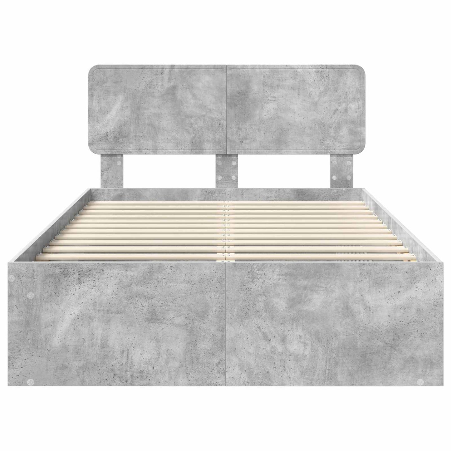 Bed Frame with Headboard Concerte 120 x 190 cm Solid Pine Wood