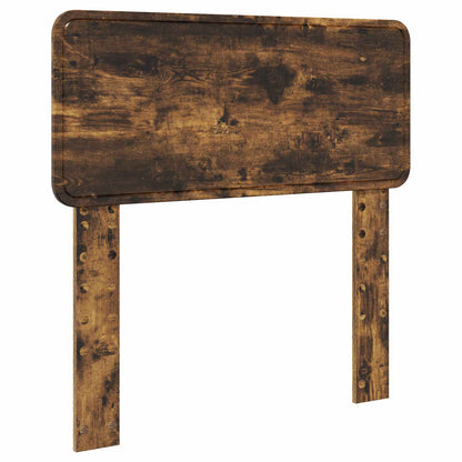 Bed Frame Smoked Oak 100 x 200 cm Solid Pine Wood