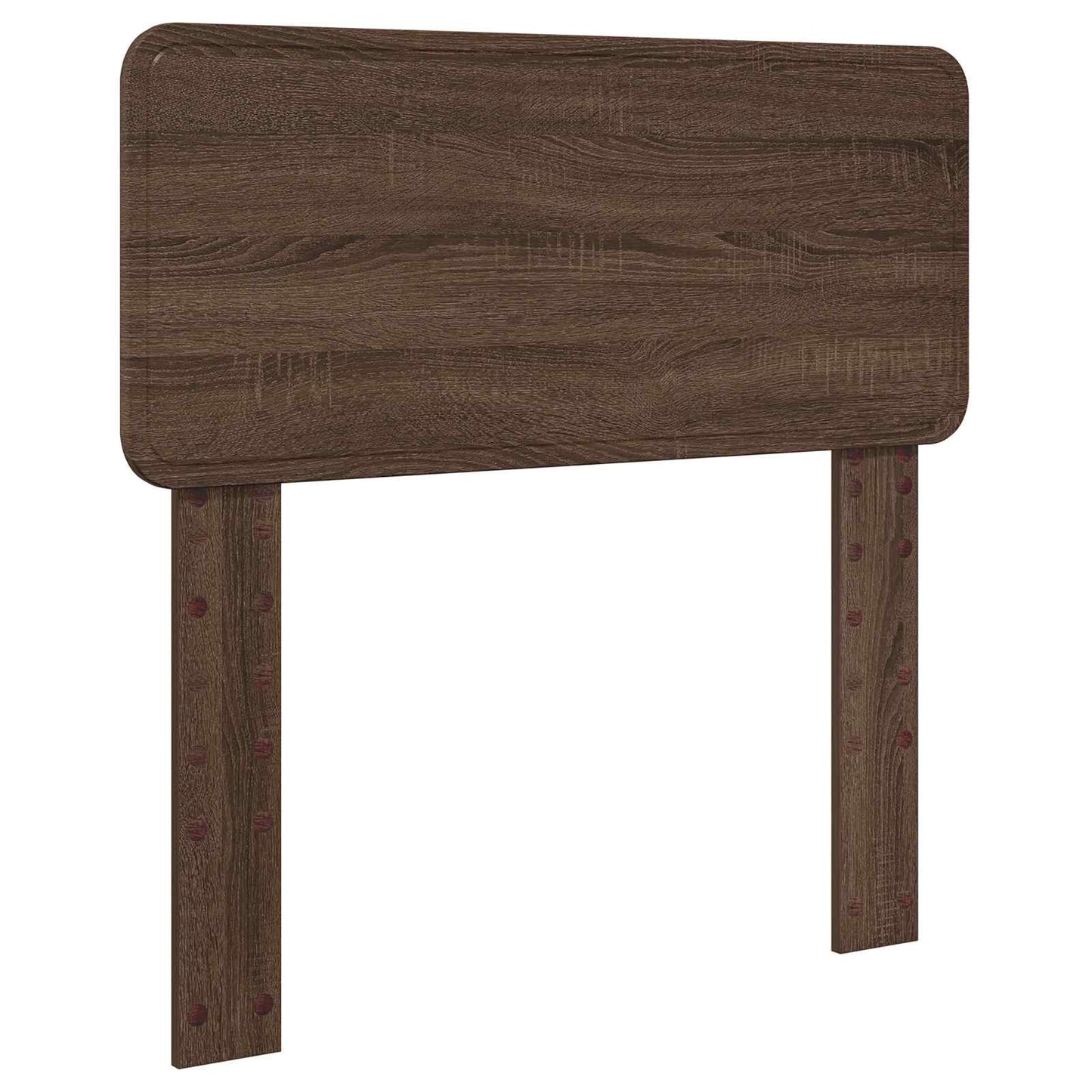 Bed Frame with Headboard Brown Oak 75 x 190 cm Solid Pine Wood