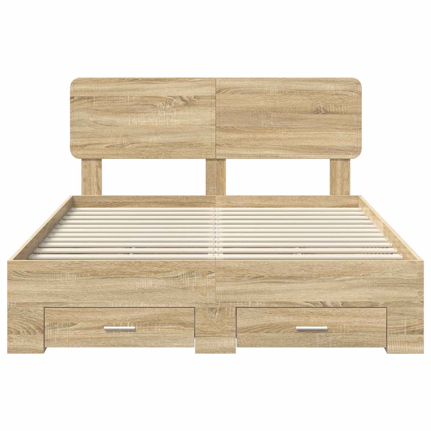 Bed Frame with Drawer Sonoma Oak 150 x 200 cm Engineered Wood