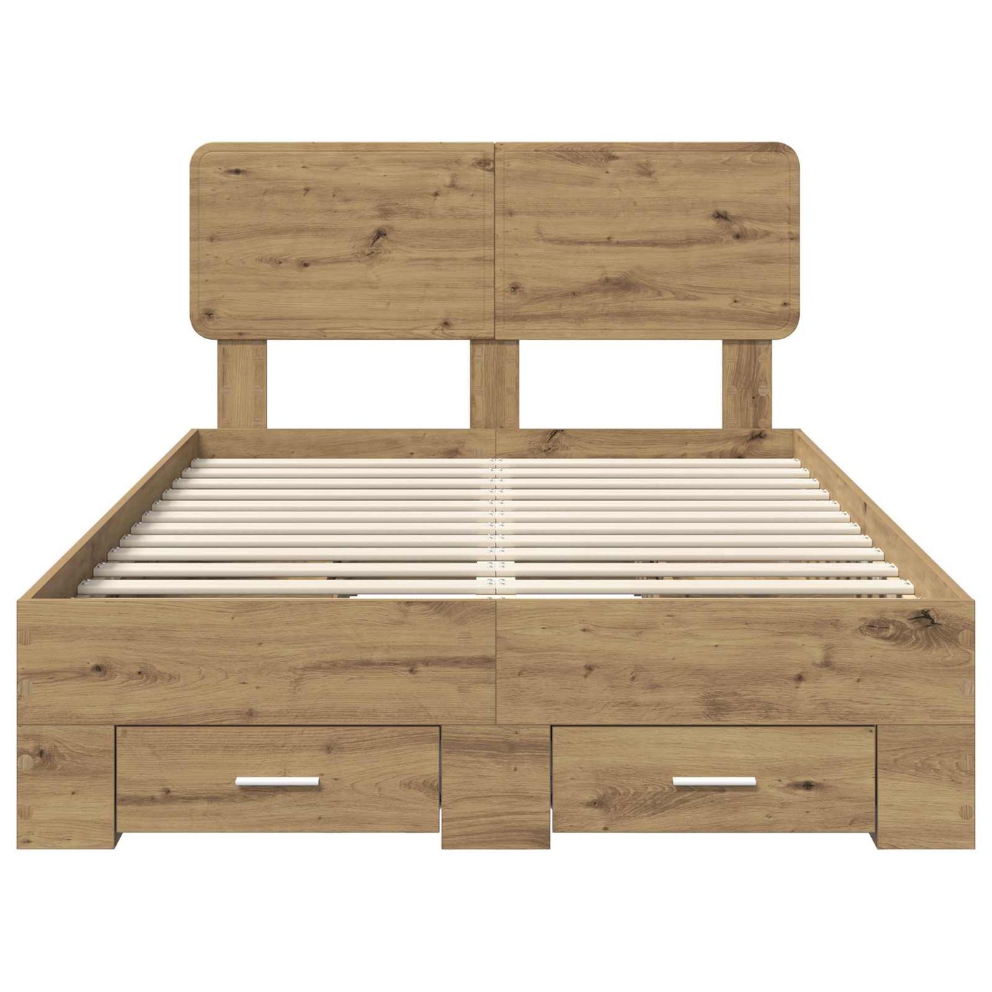 Bed Frame with Drawer Artisan Oak 120 x 200 cm Engineered Wood