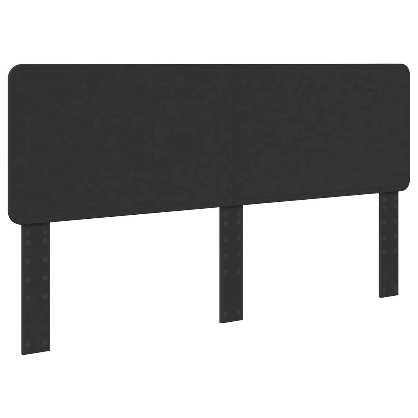 Bed Frame with Headboard Black 200 x 200 cm Solid Pine Wood