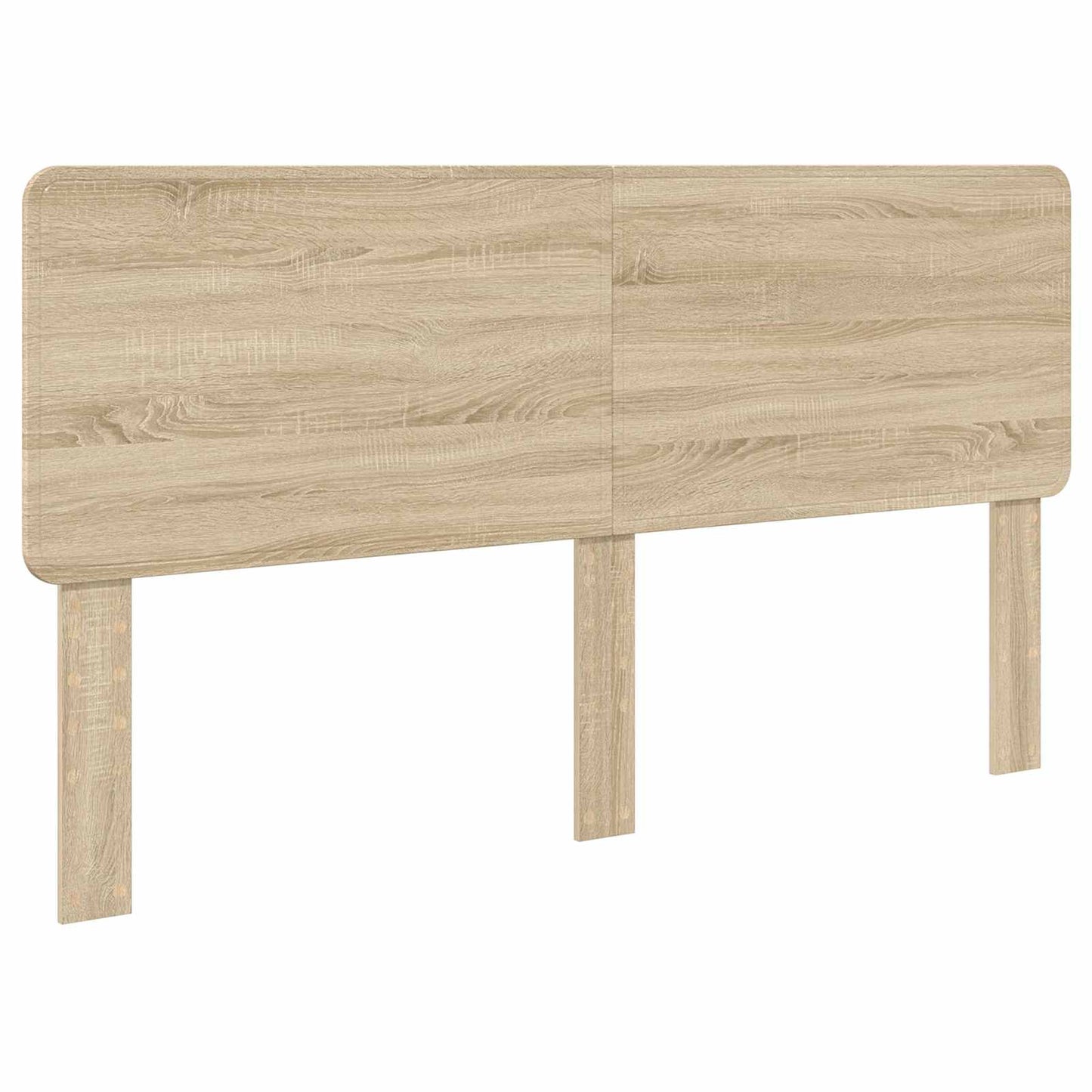 Bed Frame with Headboard Sonoma 200 x 200 cm Solid Pine Wood