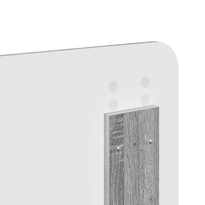 Bed Frame Grey Sonoma 180 x 200 cm Solid Pine Wood