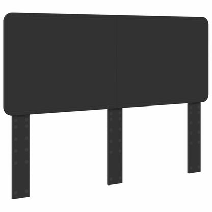 Bed Frame with Headboard Black 140 x 200 cm Solid Pine Wood