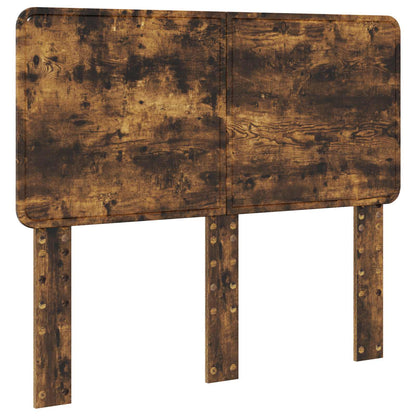 Bed Frame Smoked Oak 120 x 200 cm Solid Pine Wood