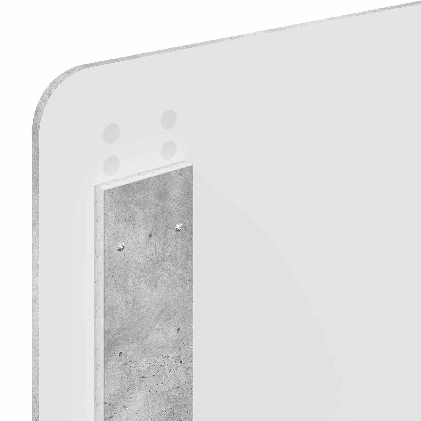 Bed Frame Concerte Grey 100 x 200 cm Solid Pine Wood