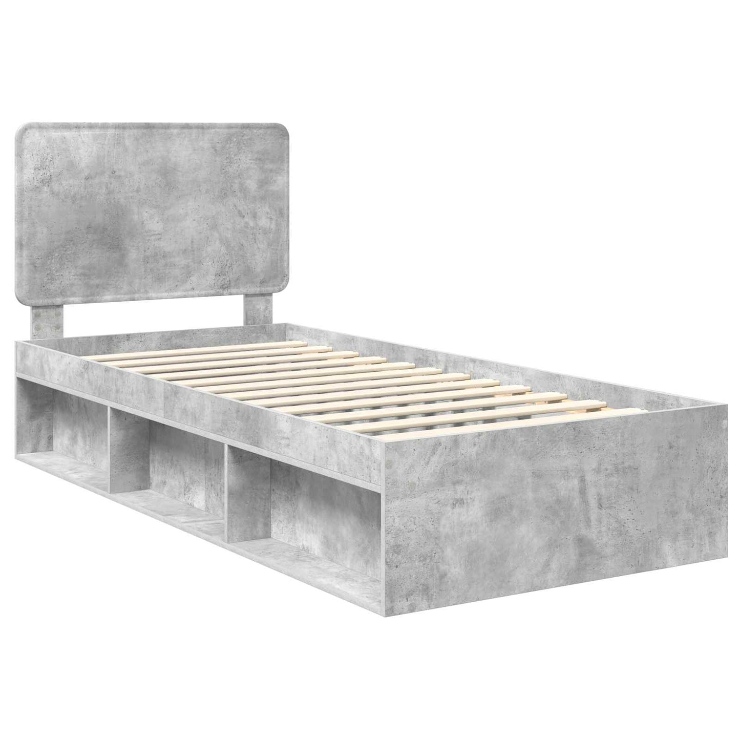 Bed Frame Concerte Grey 75 x 190 cm Solid Pine Wood