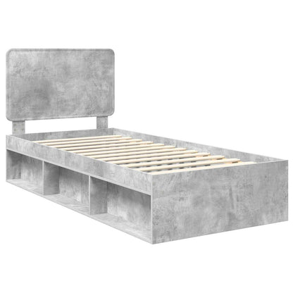 Bed Frame Concerte Grey 75 x 190 cm Solid Pine Wood