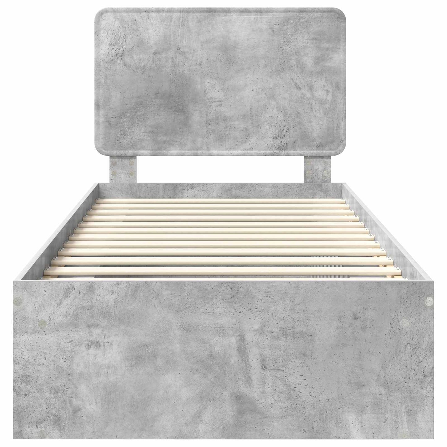 Bed Frame Concerte Grey 75 x 190 cm Solid Pine Wood