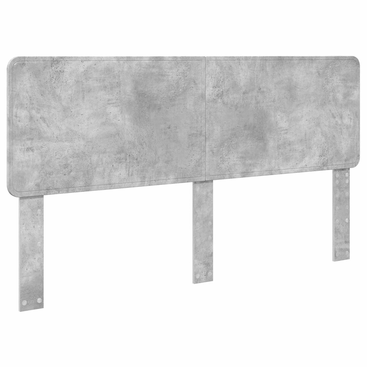 Bed Frame Concrete Grey 200 x 200 cm Engineered Wood
