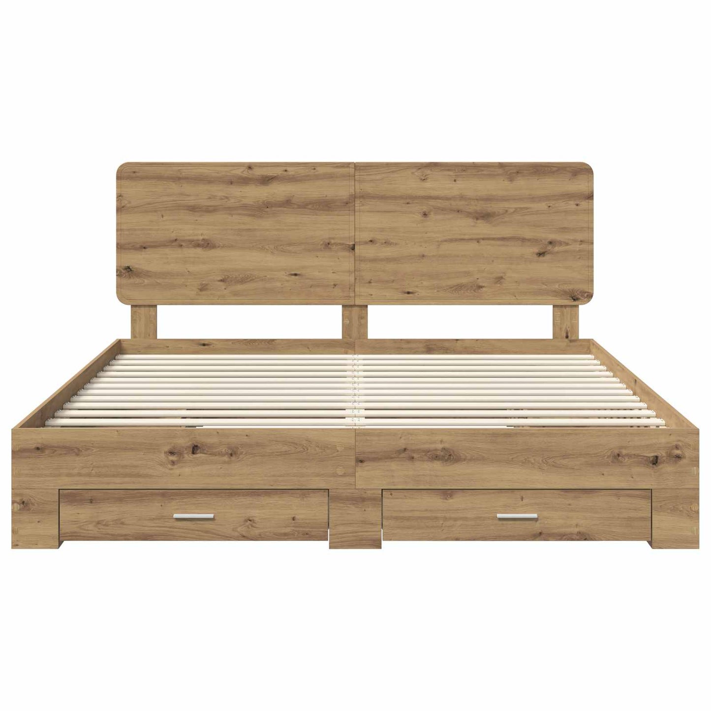 Bed Frame with Drawer Artisan Oak 180 x 200 cm Engineered Wood