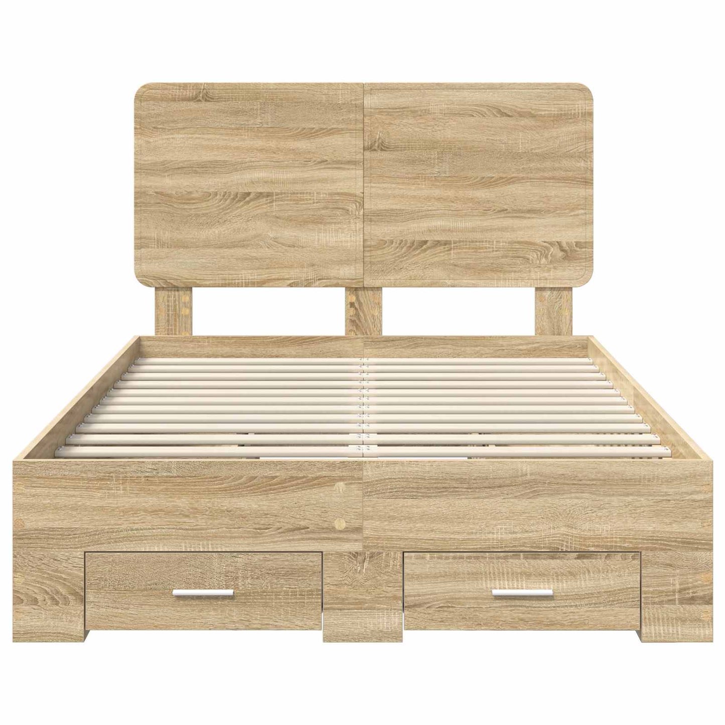 Bed Frame with Drawer Sonoma Oak 120 x 200 cm Engineered Wood