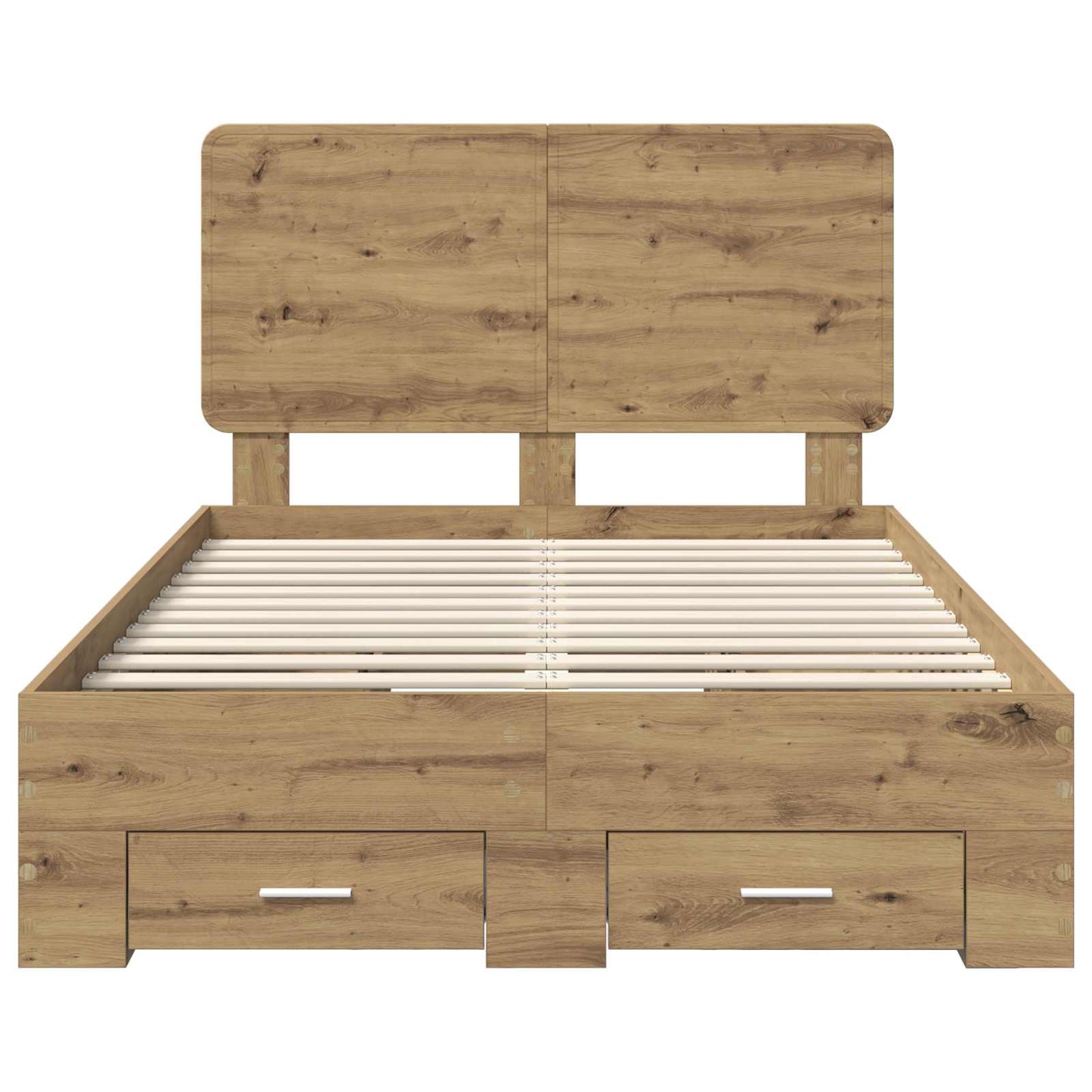Bed Frame with Drawer Artisan Oak 120 x 190 cm Engineered Wood