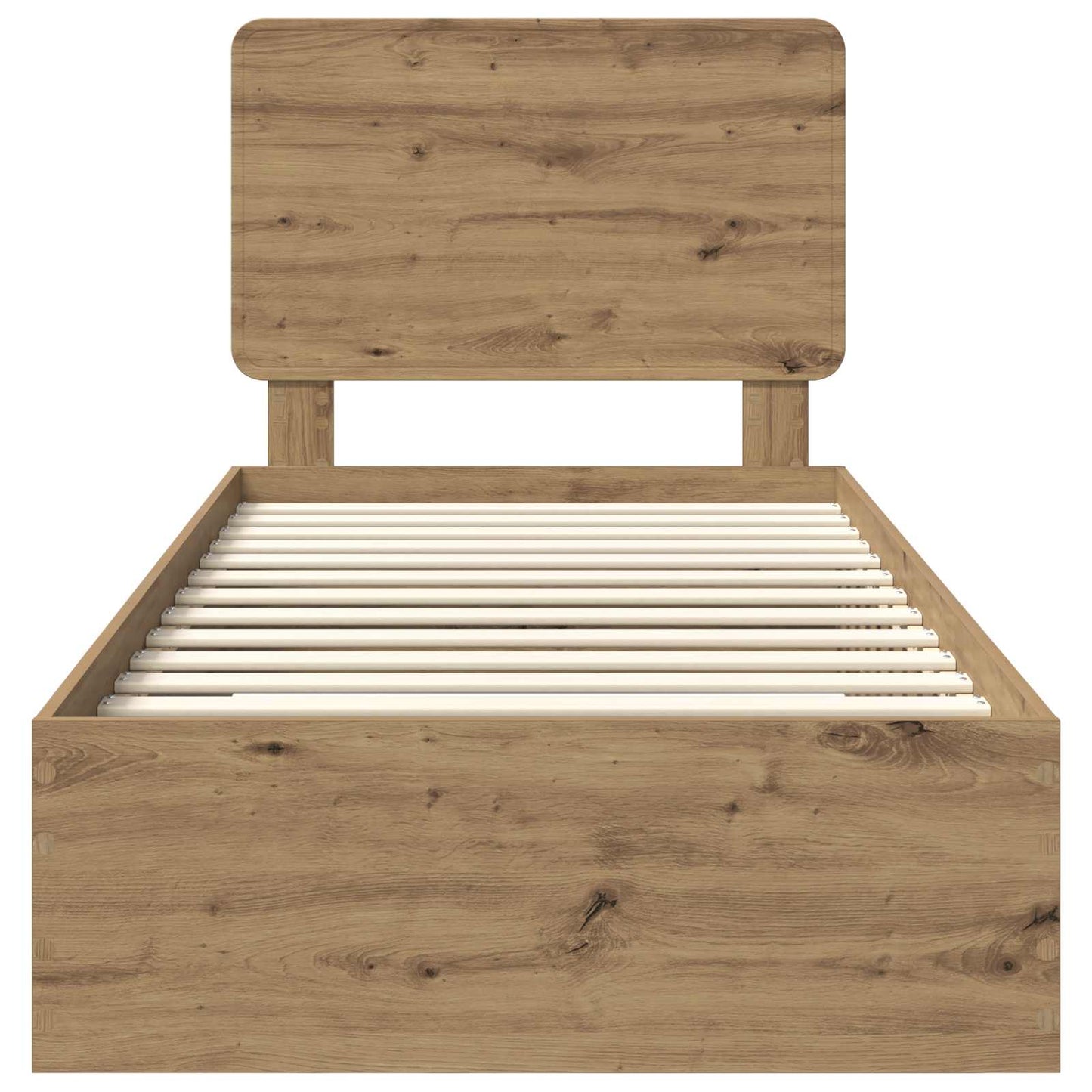 Bed Frame with Drawer Artisan Oak 90 x 200 cm Engineered Wood