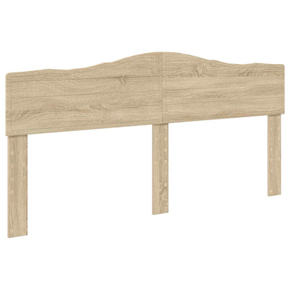 Bed Frame with Headboard Sonoma 200 x 200 cm Solid Pine Wood