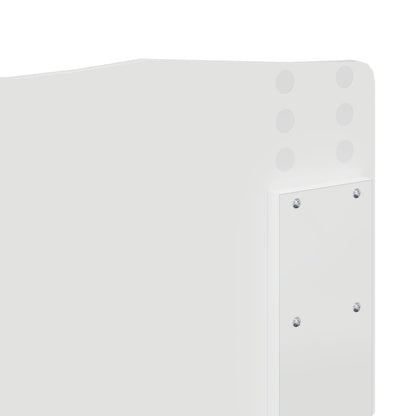 Bed Frame with Headboard White 180 x 200 cm Solid Pine Wood