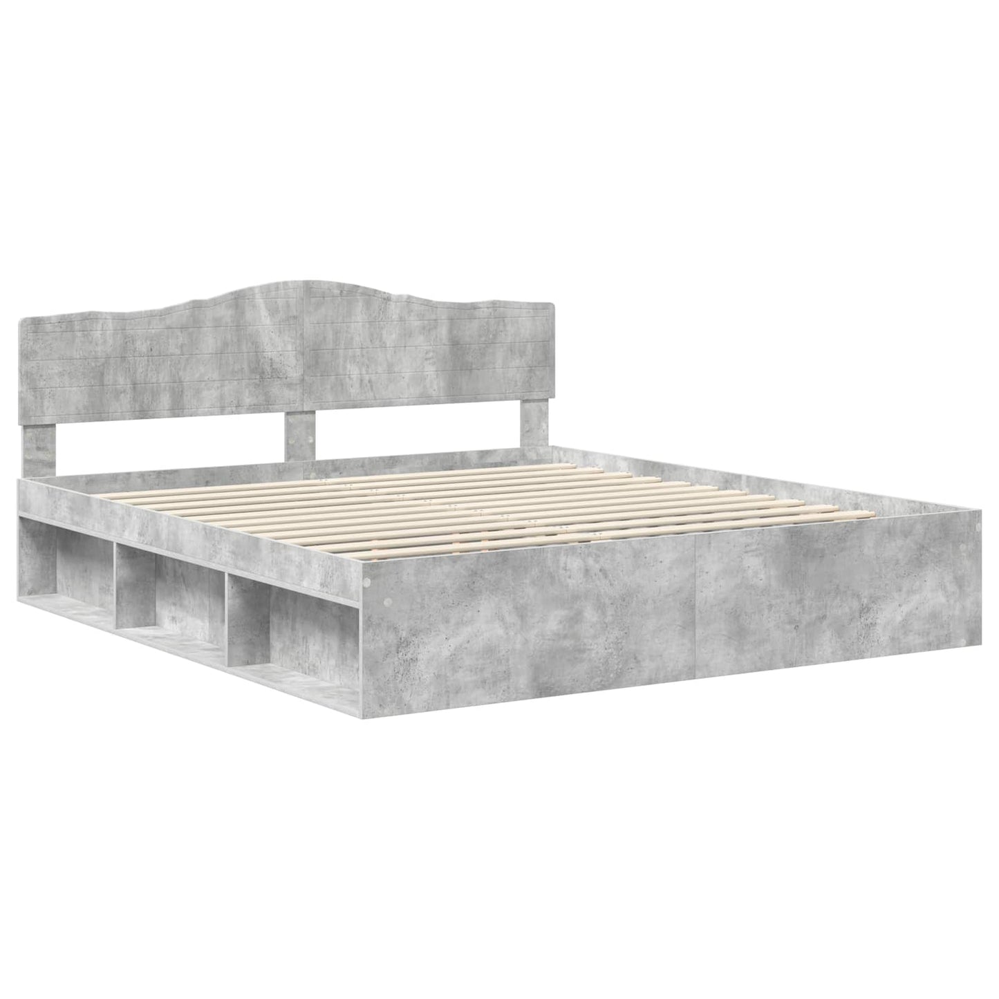 Bed Frame with Headboard Concerte 180 x 200 cm Solid Pine Wood