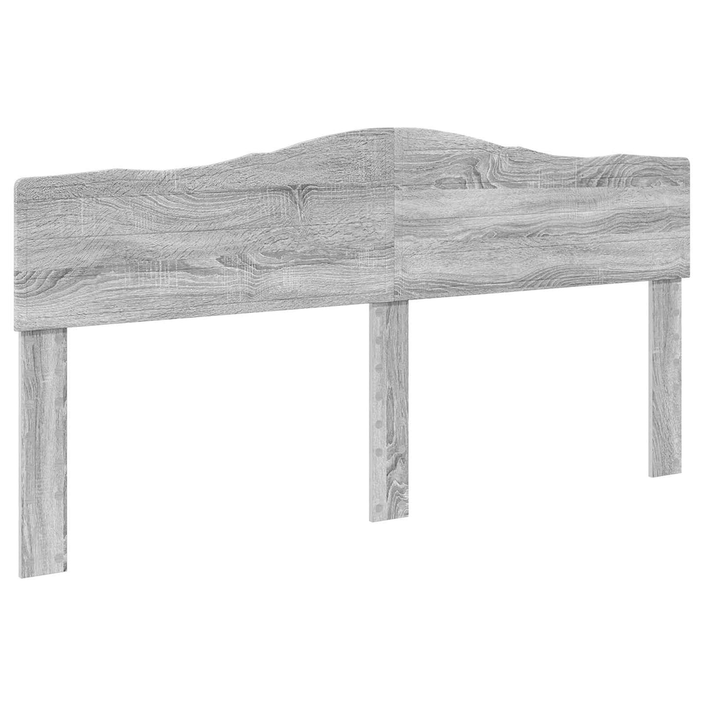Bed Frame Grey Sonoma 180 x 200 cm Solid Pine Wood