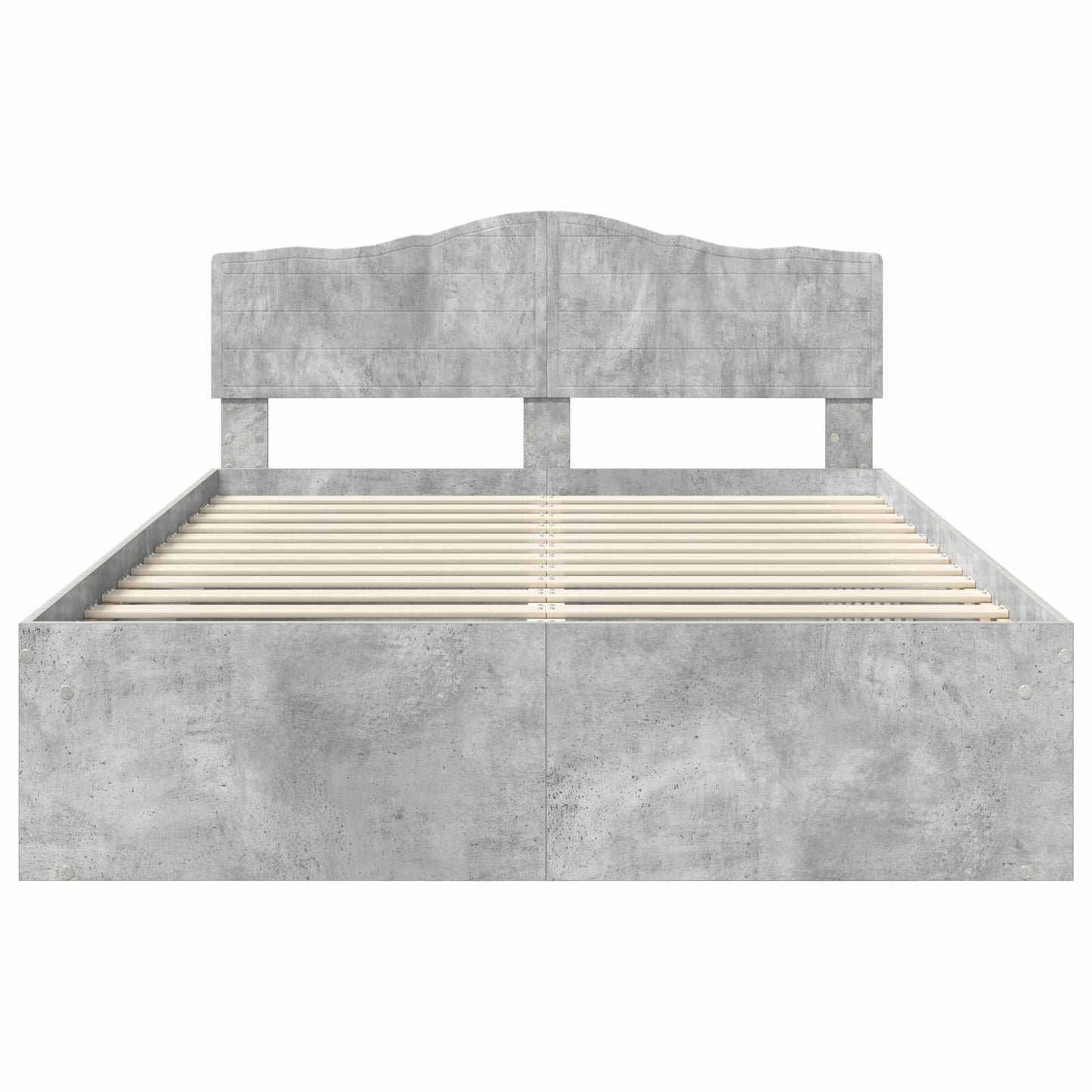 Bed Frame with Headboard Concerte 160 x 200 cm Solid Pine Wood