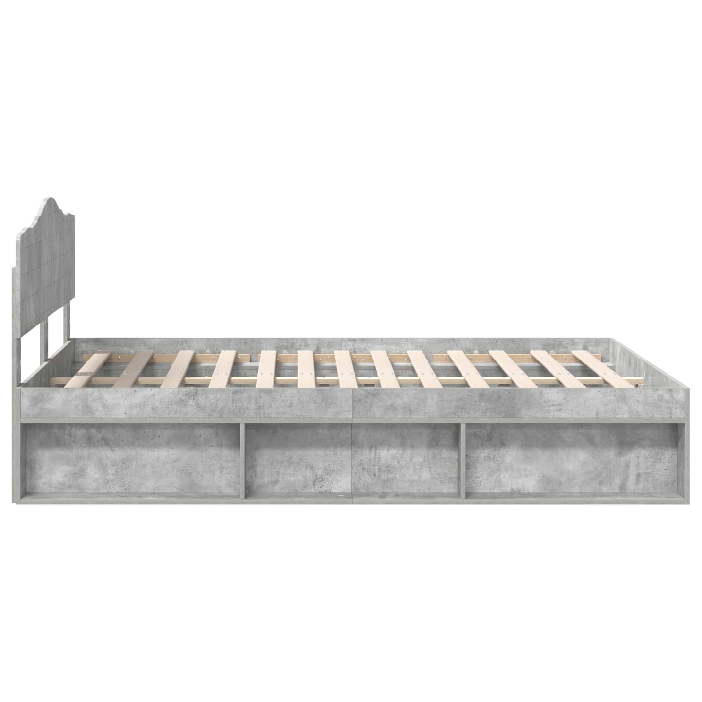 Bed Frame with Headboard Concerte 160 x 200 cm Solid Pine Wood