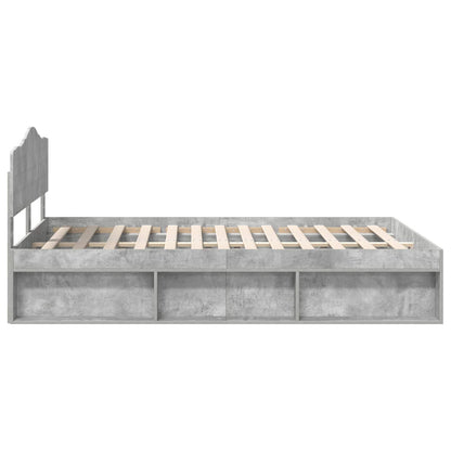 Bed Frame with Headboard Concerte 160 x 200 cm Solid Pine Wood