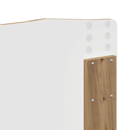 Bed Frame Artisian Oak 140 x 200 cm Solid Pine Wood